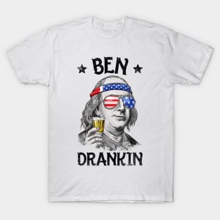 Ben Drankin 4th Of July T Shirt Benjamin Franklin Men Gifts T-Shirt